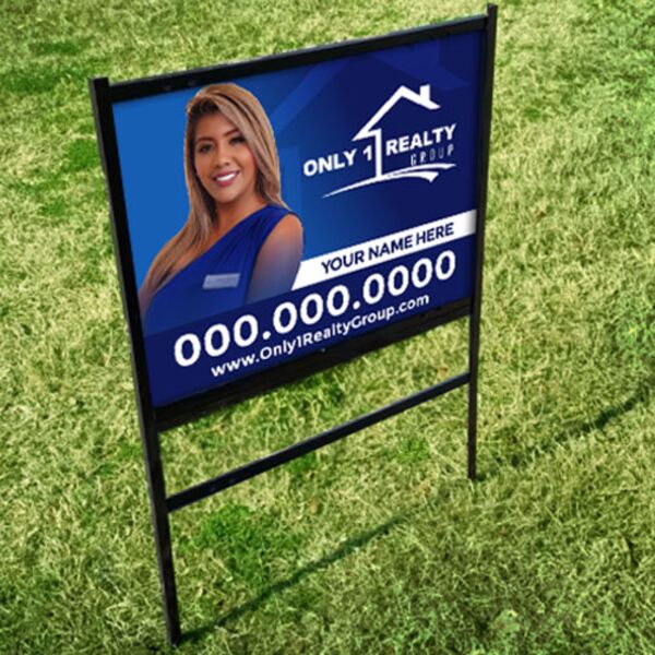 Real Estate Sign 36x24 (Frame and Insert) Thumbnail